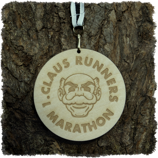 Holzmedaille aus Sperrholz mit individueller Lasergravur